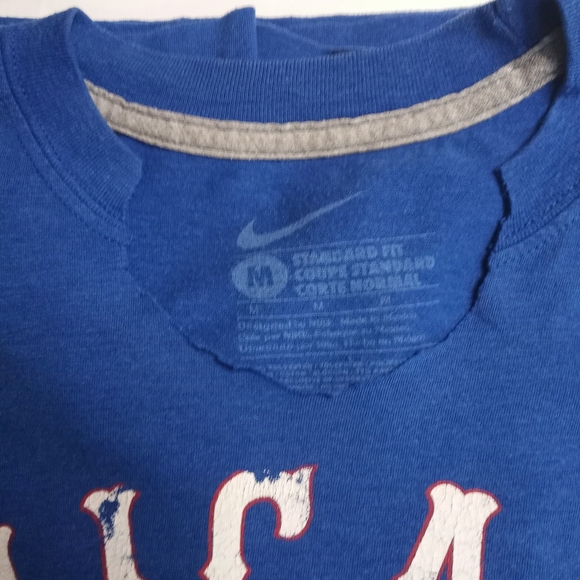 Nike Cubs T-shirts Classic Logo Royal Blue & White - Picture 3 of 3